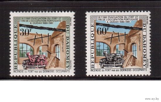 Дагомея-1962,(Мих.193-194)  **  , Деоккупация , Автомобили