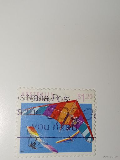 Австралия год 1990.  Дельтапланеризм