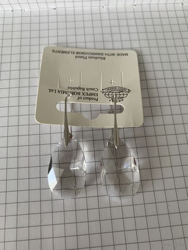 Серьги Сваровски