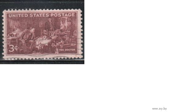 США-1947, (Мих.558), гаш. , Медицина, Доктор, Живопись(одиночка),