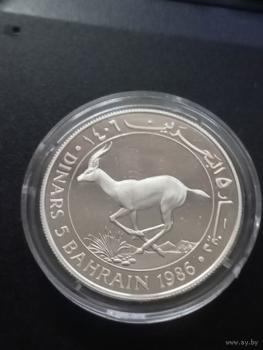 Бахрейн 5 динаров 1986 г.