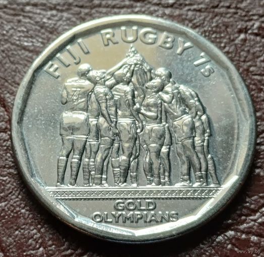 Фиджи 50 центов, 2017 Команда Фиджи по регби-7 чемпионы Олимпиады 2016    ( 2-8-6 )
