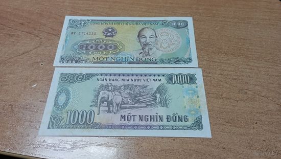 1000 донг Вьетнама1988  года с рубля **4230