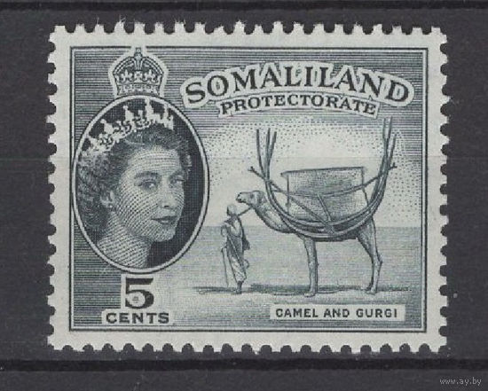 Сомалиленд Протекторат / Somaliland 1953 ** Верблюд и Гурджи