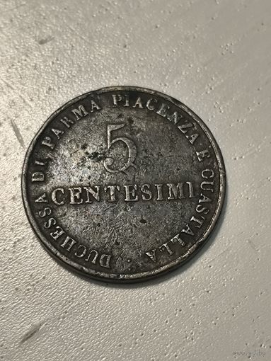 Duchy of Parma and Piacenza 5 c