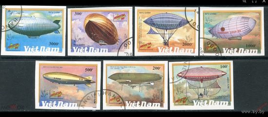 ВЬЕТНАМ 1990  Международная выставка "Helvetia 90" Женева Дирижабли Авиация