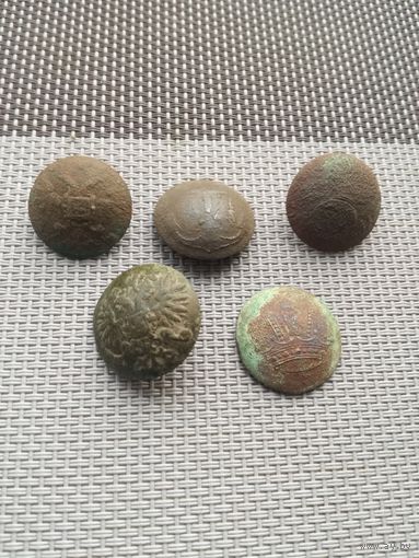 Сборный лот пуговиц с рубля!