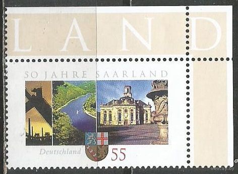 Германия. 50-летие Земли Саар. 2007г. Mi#2595.