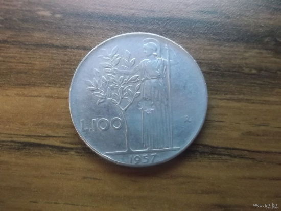 Италия 100 лир 1957_1