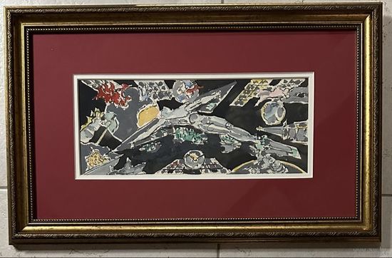 Кищенко А. М. Графика. 1996год. Акварель. бумага; Размер 36х48см.