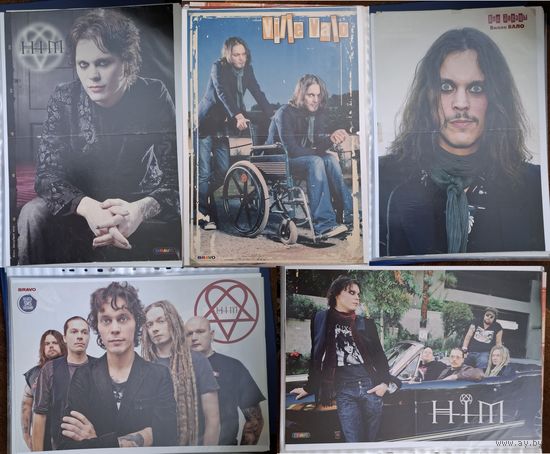 HIM постеры (плакаты) 6шт.