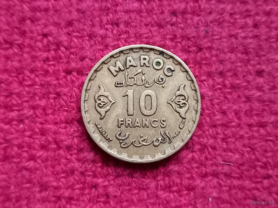 Марокко 10 франков 1952 г. Ал-5