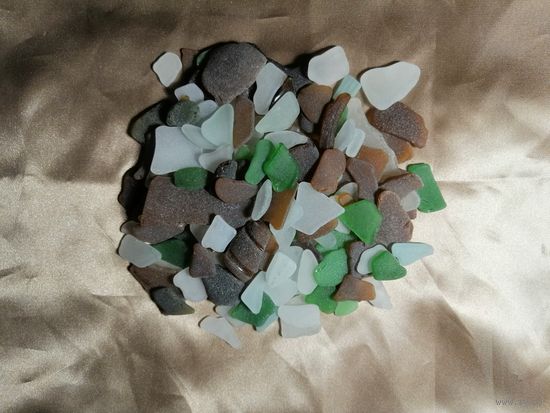 Морское стекло для творчества, аквариума, декора, 150 штук