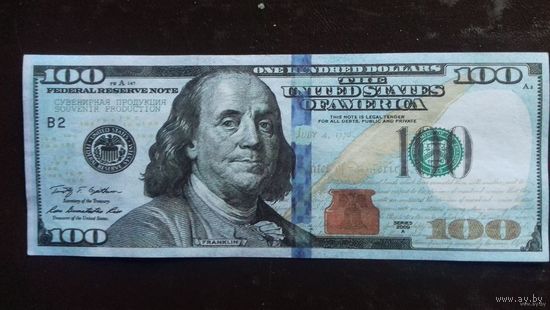 100 долларов, США 2009 г.