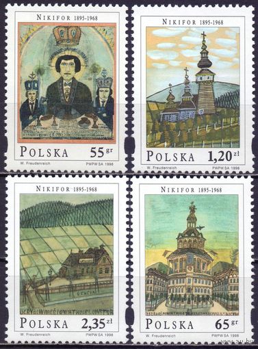 1998 Никифор Польша 3717-20 4,2e живопись MNH