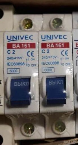 Автоматический выключатель ВА161 c2 6000 Univec