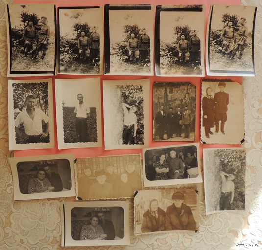Фото "Сельские портреты", 1940-1950-е гг., 16 шт.