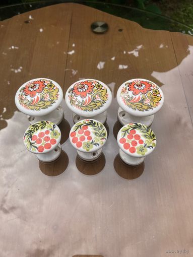 Ручки дверные фарфор керамика