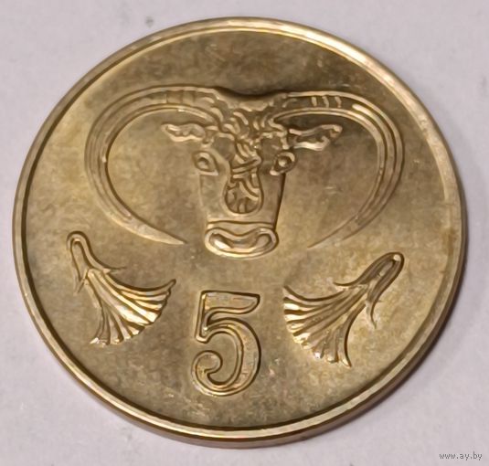 Кипр. 5 центов 1991 года.