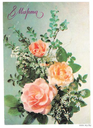 Почтовая карточка СССР 1990, подписана. Фото И. Дергилева