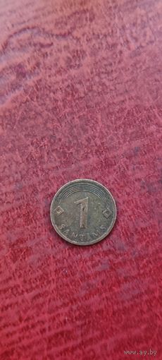 Латвия 1 сантимс 2008