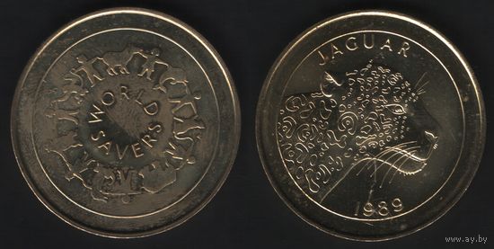 World Savers -- Jaguar 1989 (38,5мм28,56гр) (f
