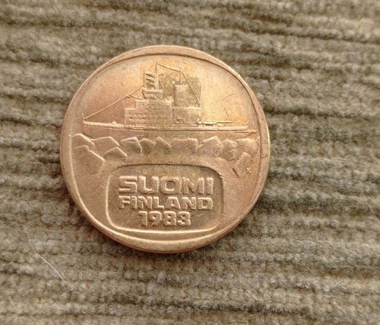 Werty71 Финляндия 5 марок 1983 Корабль