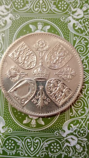 Великобритания 5 шиллингов 1960 выставка в Нью Йорке