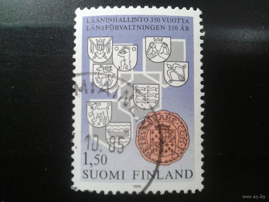 Финляндия 1985 гербы провинций