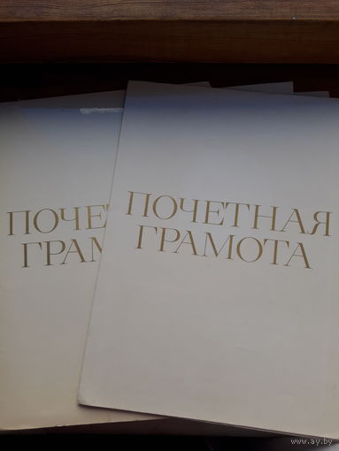 Почетная грамота поштучно (Молодечно швейная ф-ка,Витебск санэпидемстанция))