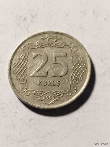 Турция 25 куруш 2009