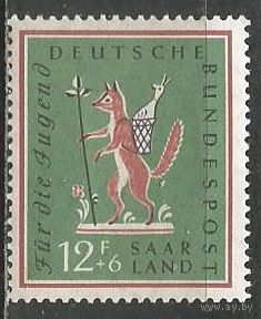 Германия(СААР). Детские сказки. 1958г. Mi#433.
