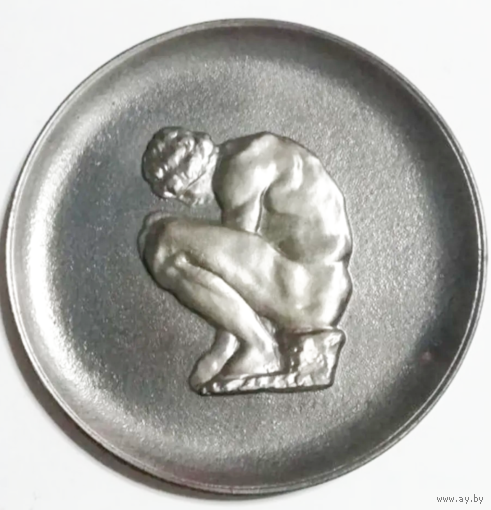 Медаль настольная Ленинград Эрмитаж Скорчившийся мальчик Микеланджело