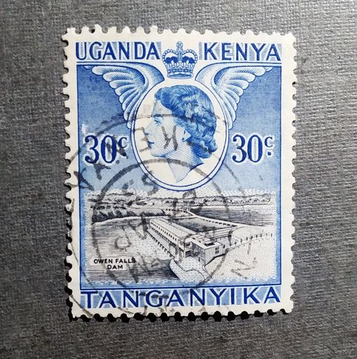 Марка Кения Уганда Танганьика 1954 год