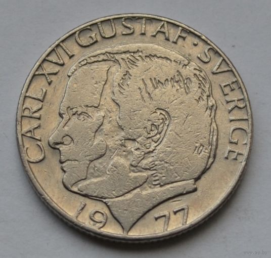 Швеция, 1 крона 1977 г.
