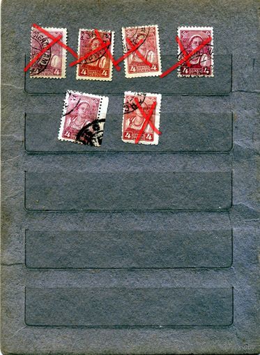 СССР, 1929,  СТАНДАРТНЫЙ ВЫПУСК, Заг. 230,  231 ,   6м  по 20 коп шт гашен