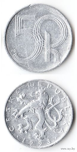 50 геллеров Чехия 1993 года
