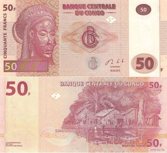 Конго 50 Франков 2013 UNC П1-44