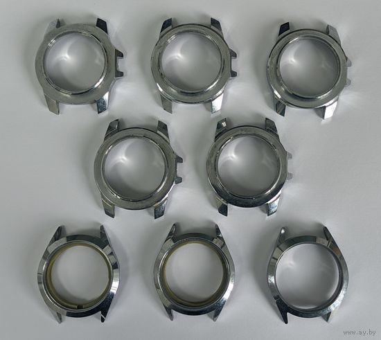 Корпуса от наручных часов, новые, одним лотом 8 шт. без минимальной цены, с рубля