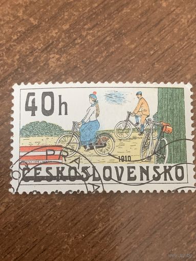 Чехословакия 1979. Велосипеды. Марка из серии