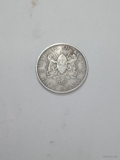 Кения  50 центов  1977 года .