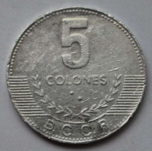 Коста-Рика, 5 колонов 2005 г.