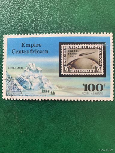 Центрально-африканская республика 1977. Северный полюс. Марка из серии