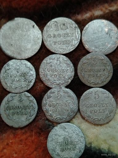 Монеты Польши без повторов серебро