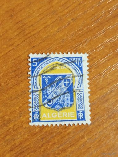 1956 французская колония Алжир  герб (5-3)