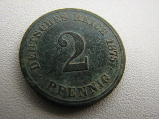 2 пфеннига 1875 J Германская Империя