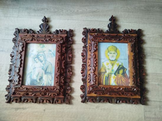 Красивые большие резные рамы под иконы. Лотом. С рубля!!!