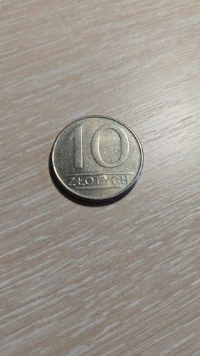 Польша 10 злотых 1988 год