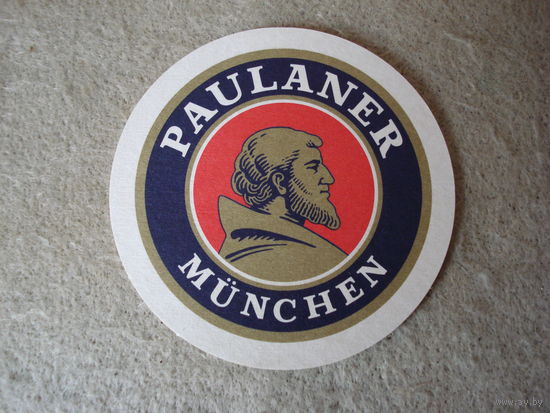 Подставка под пиво (бирдекель) "PAULANER" (Германия).