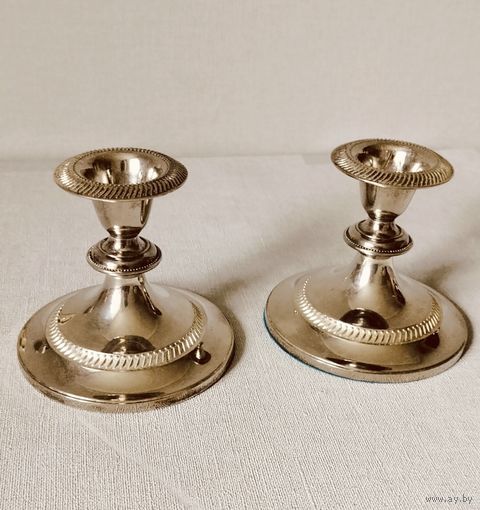 Подсвечники Покрытие серебро.